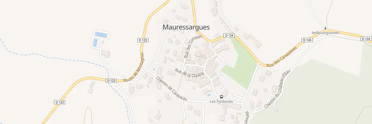 Plan du 5013 Rue des Combes à Mauressargues