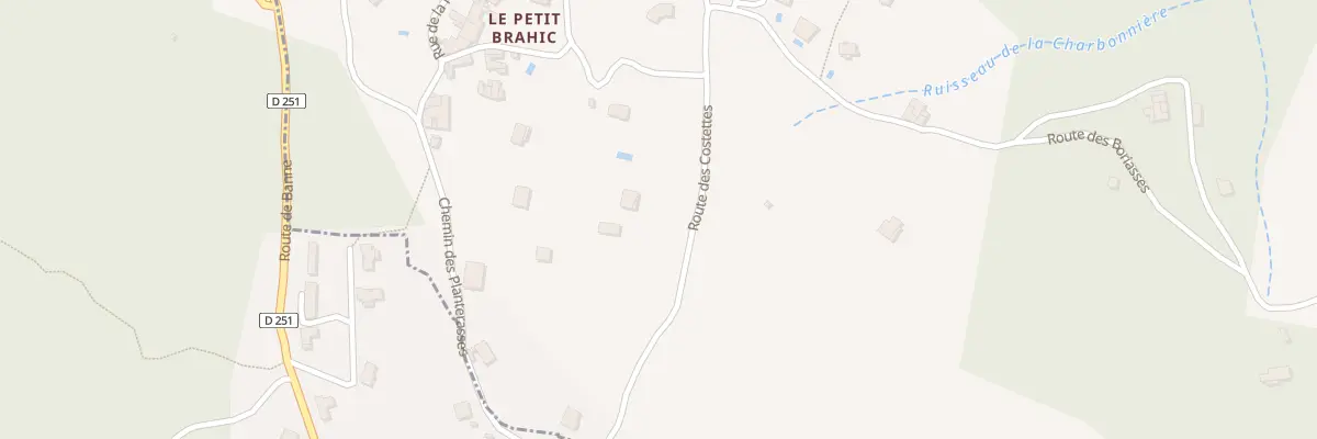 Plan du 5536 Les Costettes à Banne