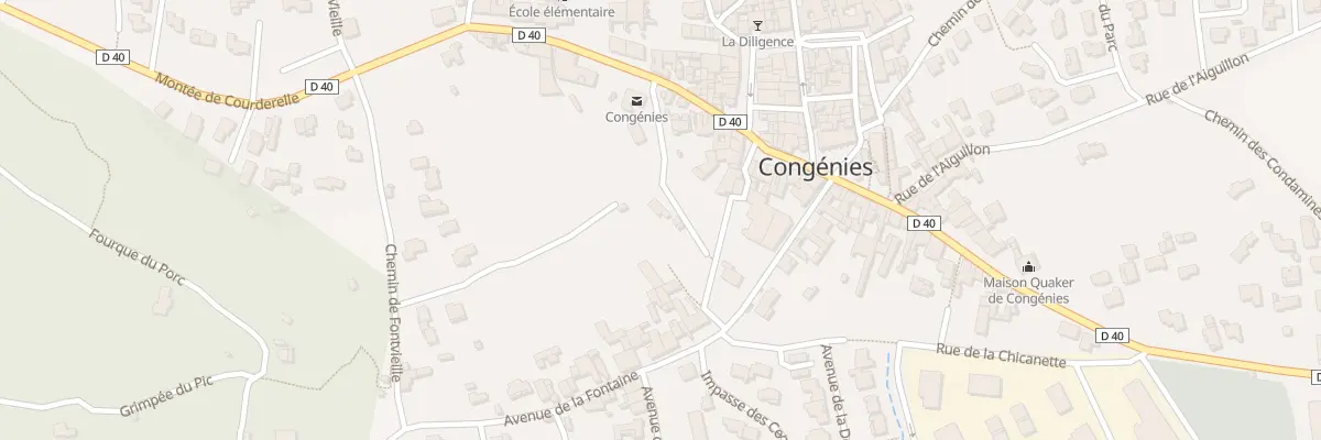 Plan du 5571 Chem de Sommières la Fonta à Congénies