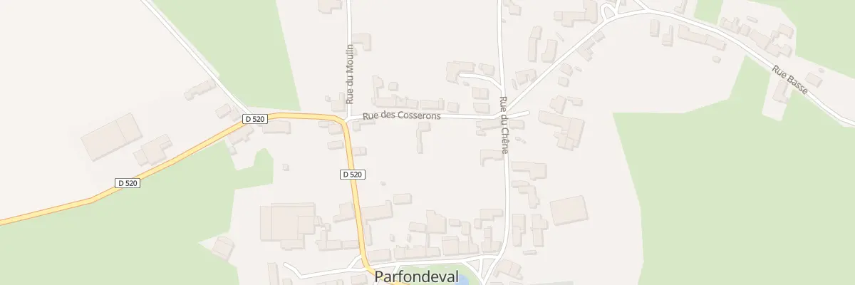 Plan du 2 Rue des Cosserons à Parfondeval