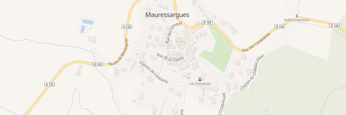 Plan du 34 Rue de la Clastre à Mauressargues
