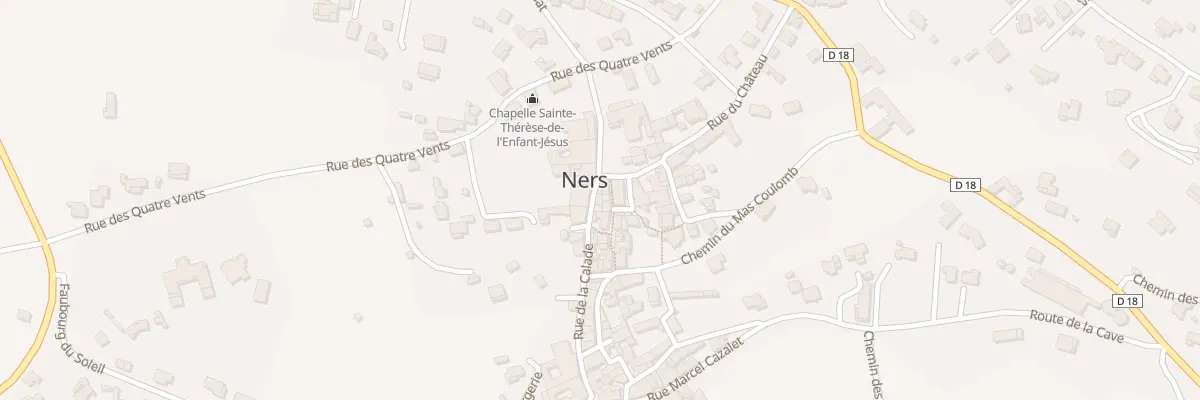 Plan du 32 Rue de la Calade à Ners