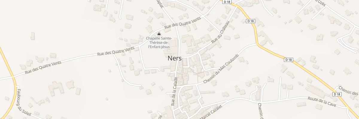 Plan du 36 Rue de la Calade à Ners