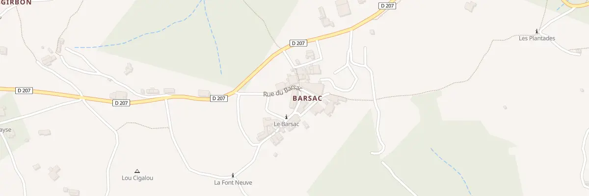 Plan du 5013 Le Barsac à Payzac