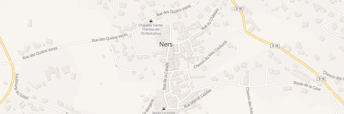 Plan du 1 Rue des Jeux de Boules à Ners