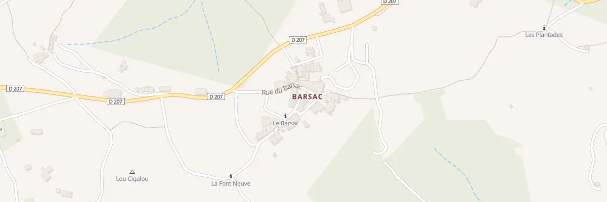 Plan du 6429 Le Barsac à Payzac