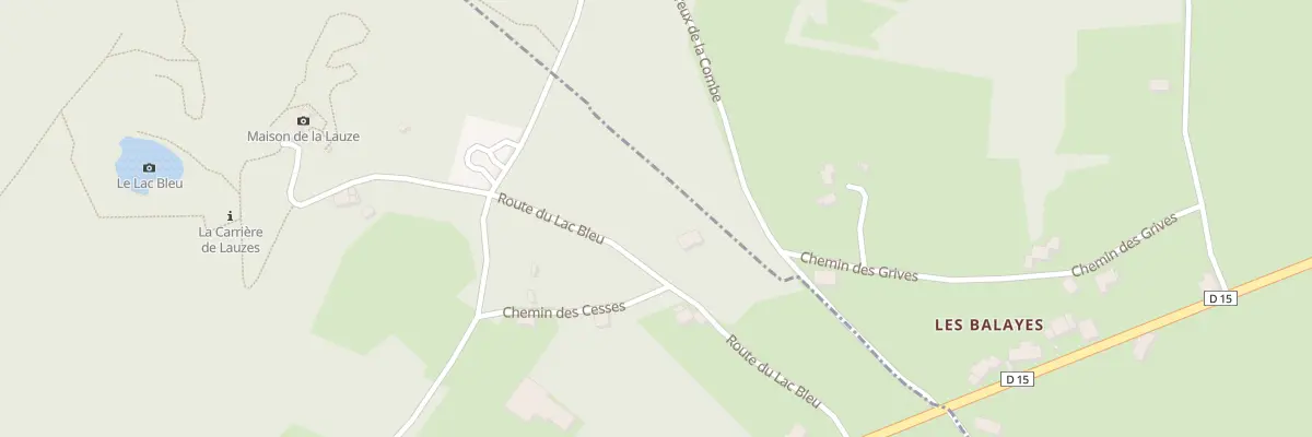Plan du 192 Rte du Lac Bleu à Champclause