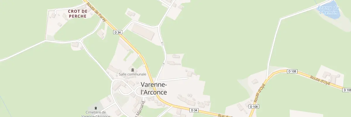 Plan du 5043 Cherue à Varenne-l’Arconce