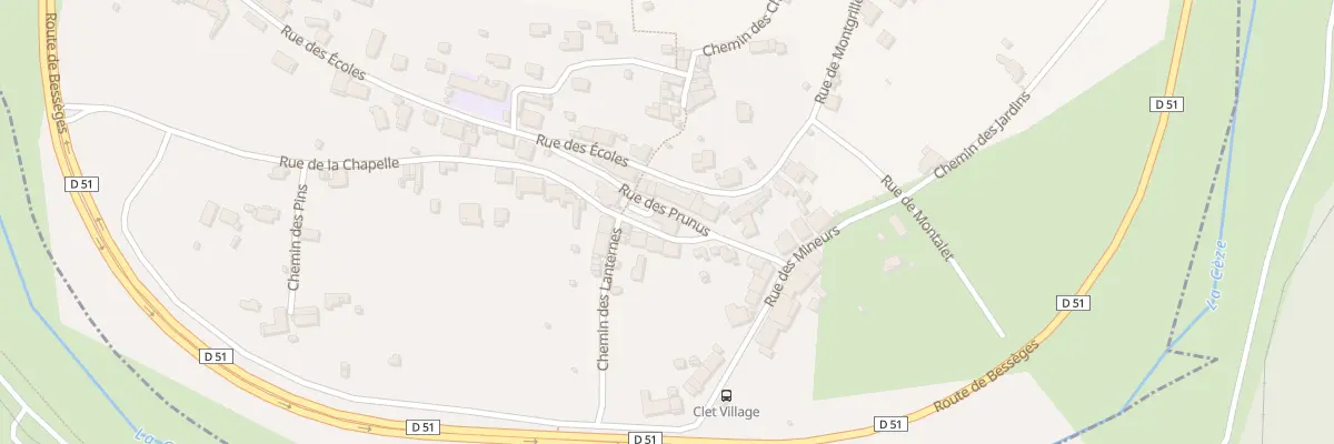 Plan du 79 Rue des Prunus à Meyrannes