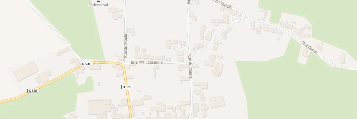 Plan du 1 Rue des Cosserons à Parfondeval