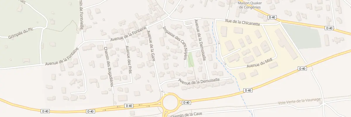 Plan du 8 Imp des Cent Noyers à Congénies