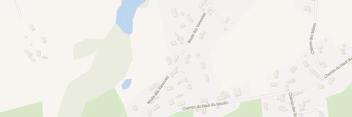 Plan du 580 Rte des Varennes à Mizérieux