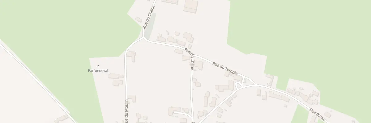 Plan du 14 Rue du Chêne à Parfondeval
