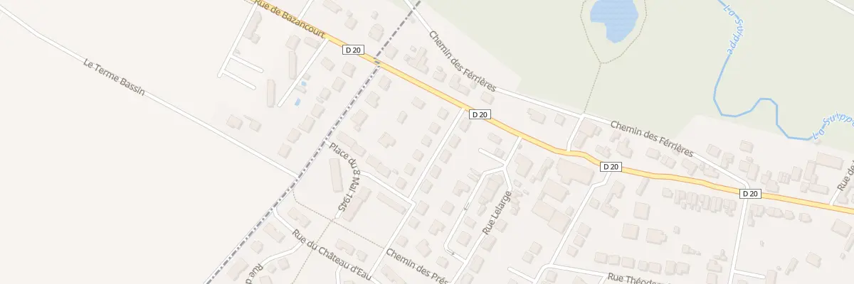 Plan du 6 Rue de la Paix à Bazancourt