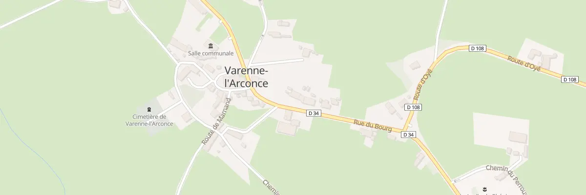 Plan du 184 Rue du Bourg à Varenne-l’Arconce