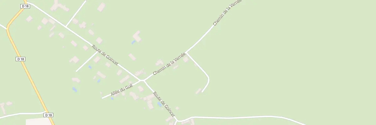 Plan du 130 Che de la Vernee à Poncins
