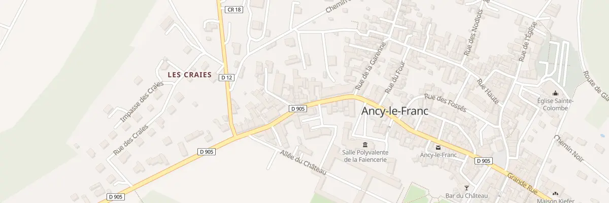Plan du 82 Grande Rue à Ancy-le-Franc