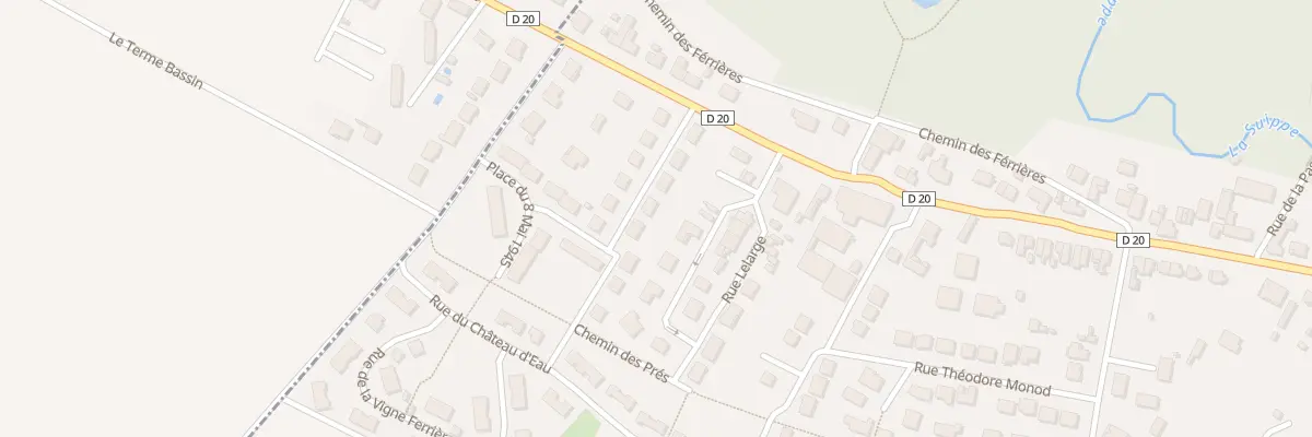 Plan du 15 Rue de la Paix à Bazancourt