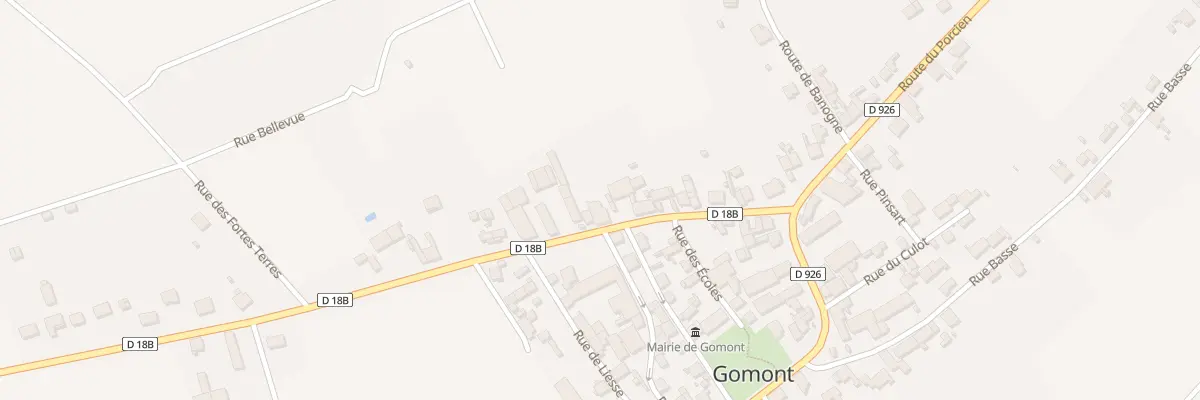Plan du 16 Rue de l’Europe à Gomont