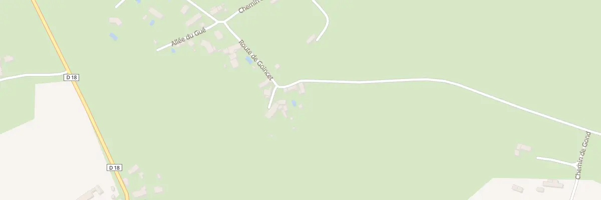 Plan du 550 Rte de Goincet à Poncins
