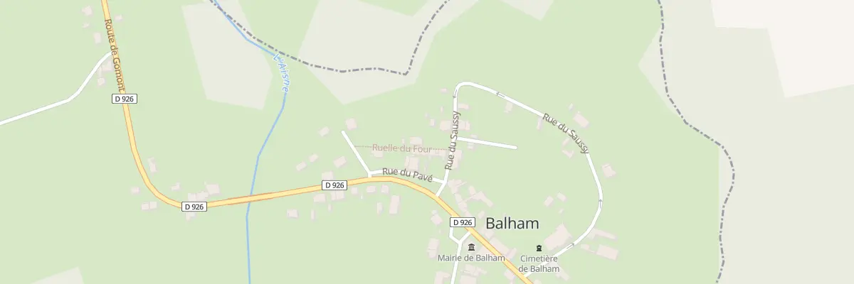 Plan du 1 Rue du Saussy à Balham