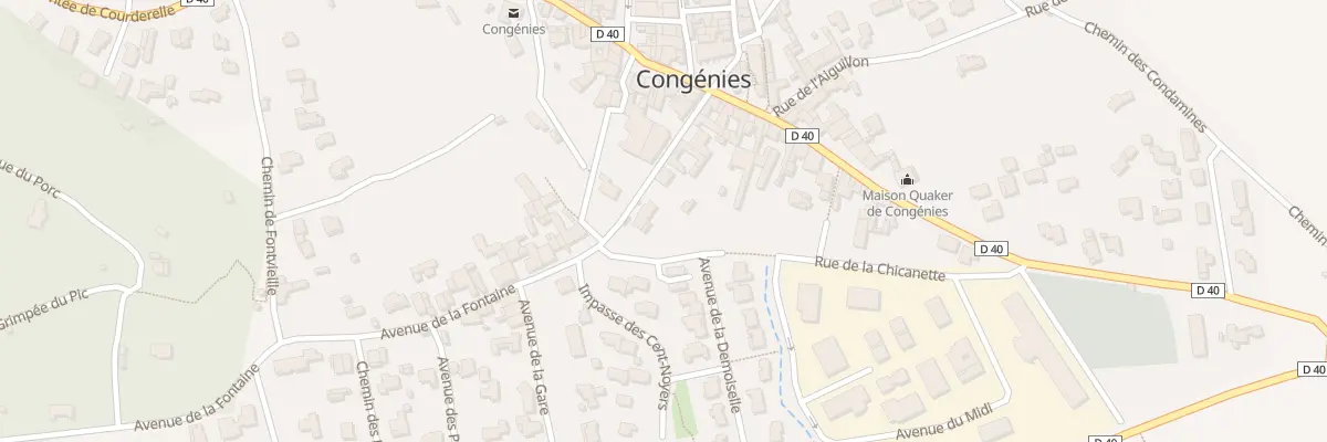 Plan du 15 Av de la Fontaine à Congénies