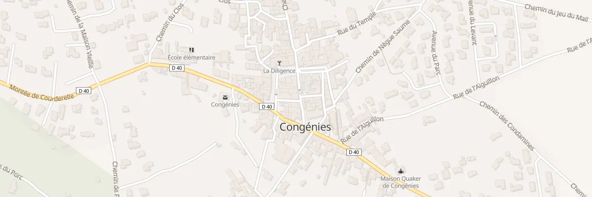 Plan du 2 Rue Vieille Ecole à Congénies