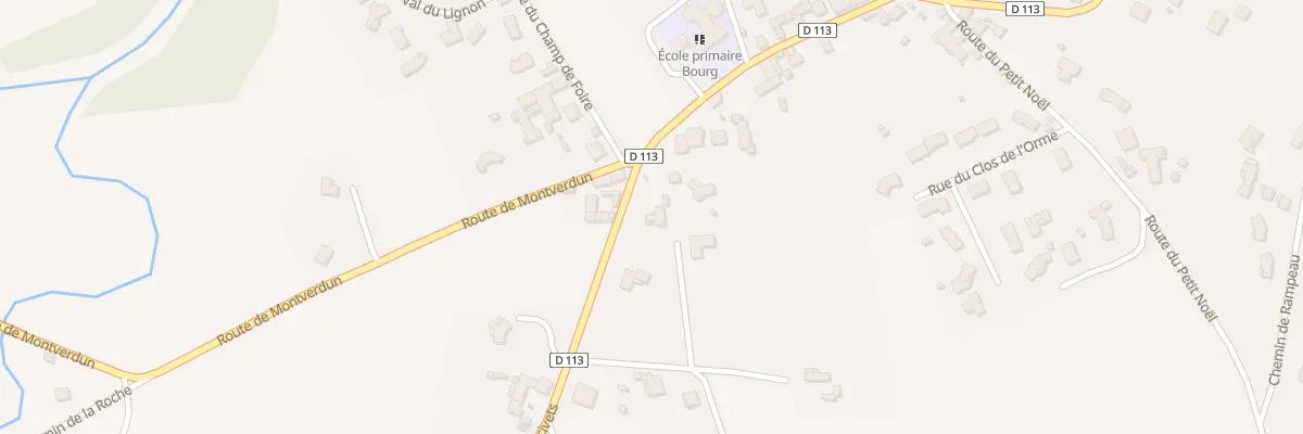 Plan du 33 Rte de Precivets à Poncins