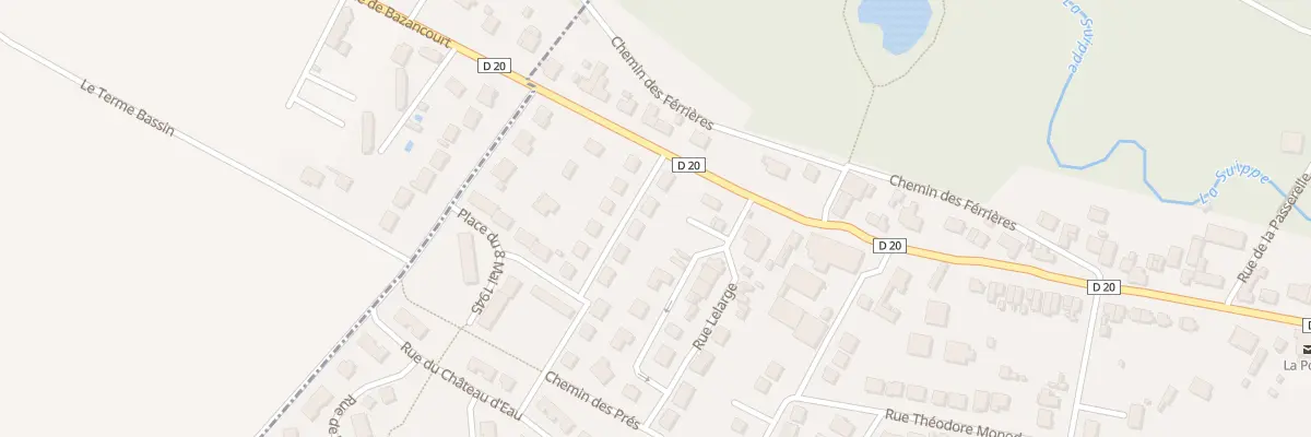 Plan du 7 Rue de la Paix à Bazancourt