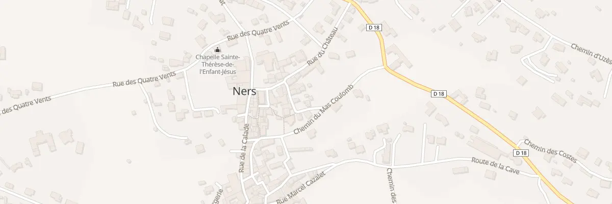 Plan du 7 Rue du Clausas à Ners