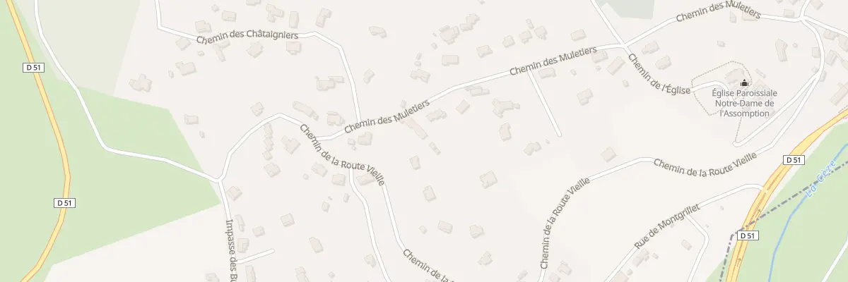 Plan du 651 Che des Muletiers à Meyrannes