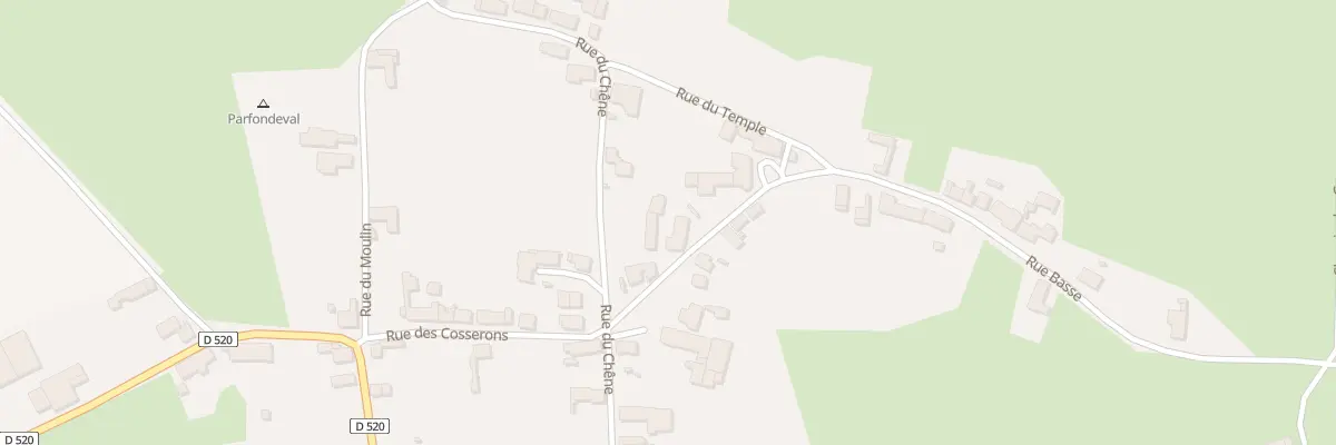 Plan du 2 Rue de la Fossette à Parfondeval