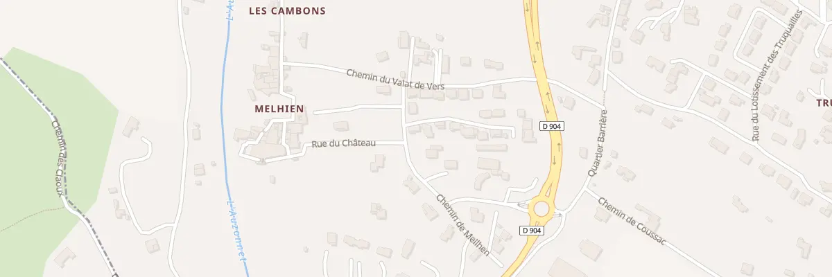 Plan du 316 Rte de Meilhen aux Mages