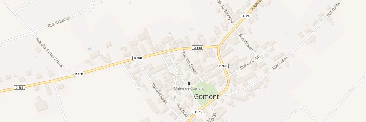 Plan du 3 Rue des Ecoles à Gomont