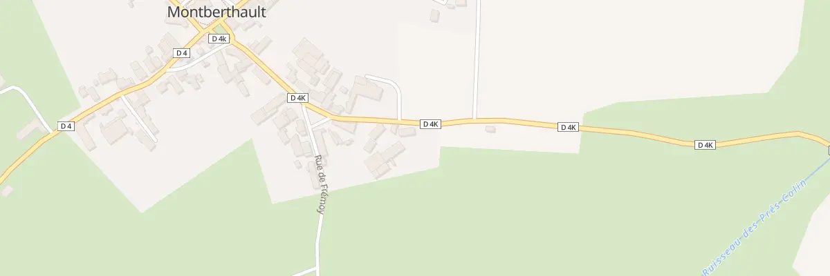 Plan du 4 Rue de Courcelles à Montberthault
