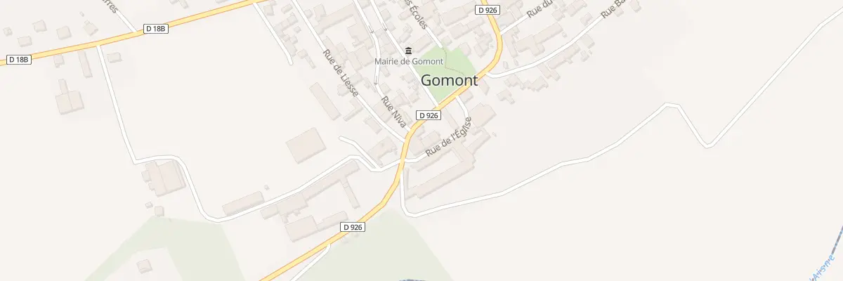 Plan du 2 Rte du Porcien à Gomont