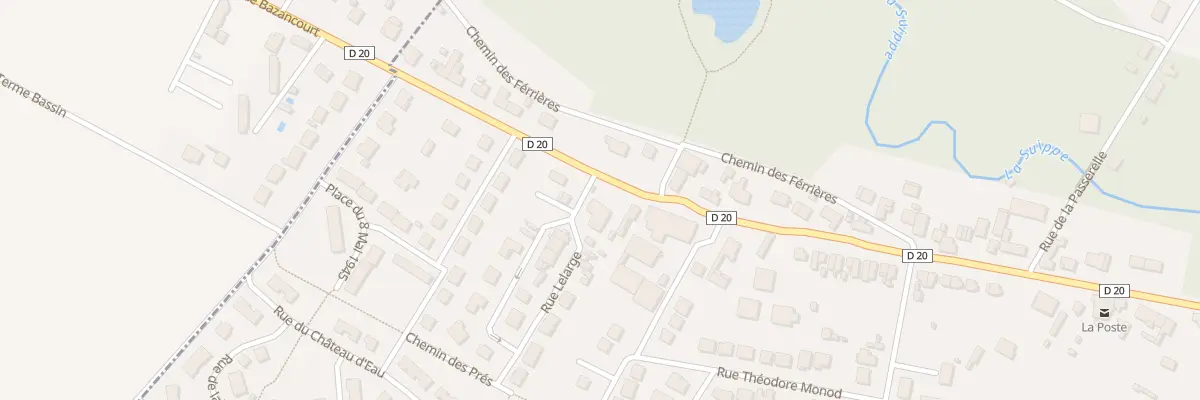 Plan du 151 Rue Jean Jaures à Bazancourt