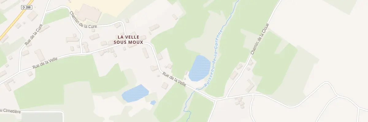 Plan du 299B Les Chaluts à Moux-en-Morvan
