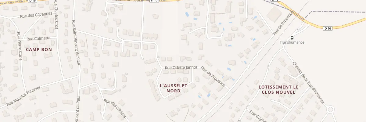 Plan du 7 Rue Odette Jannot à Salindres
