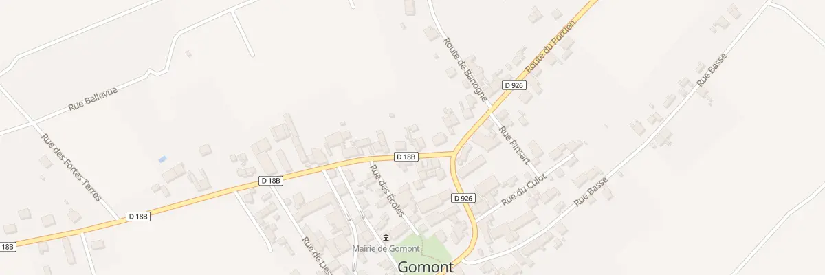 Plan du 4 Rue de l’Europe à Gomont