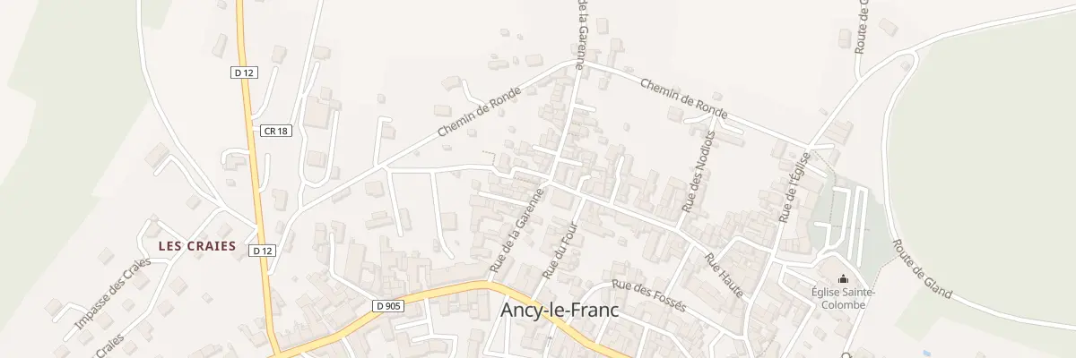Plan du 27 Rue de la Garenne à Ancy-le-Franc
