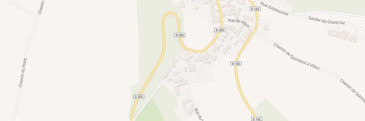 Plan du 2 Sur les Pres de la Fontain à Quincerot