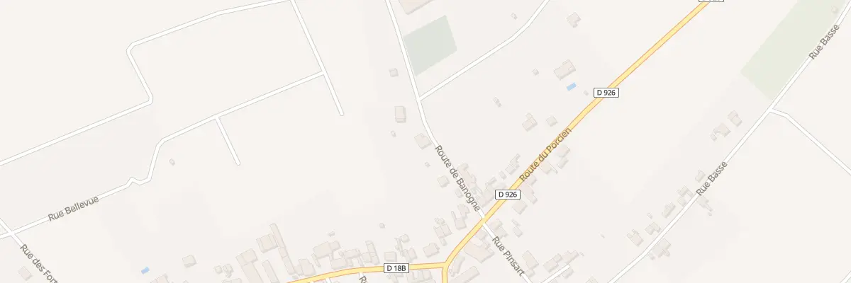 Plan du 3 Rte de Banogne à Gomont