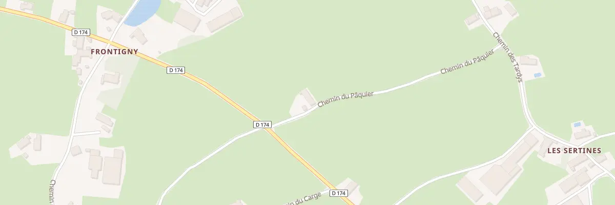 Plan du 69 Che du Paquier à Briant