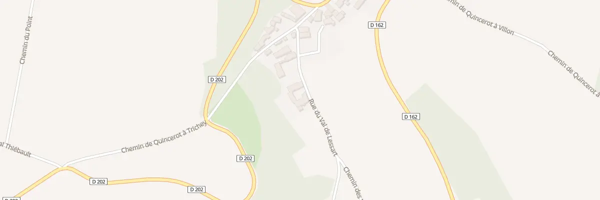 Plan du 8 Quartier de la Bergerie à Quincerot