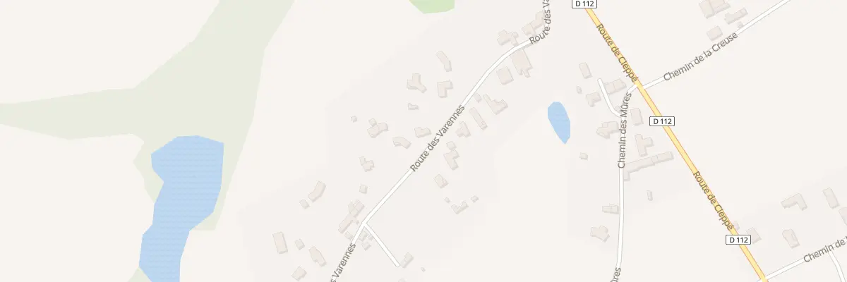 Plan du 292 Rte des Varennes à Mizérieux
