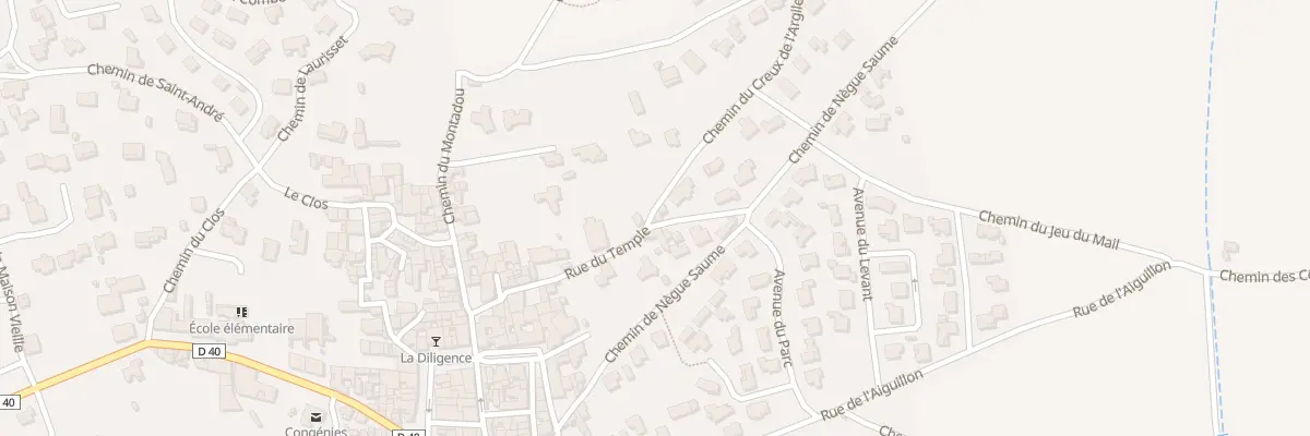 Plan du 15 Rue du Temple à Congénies