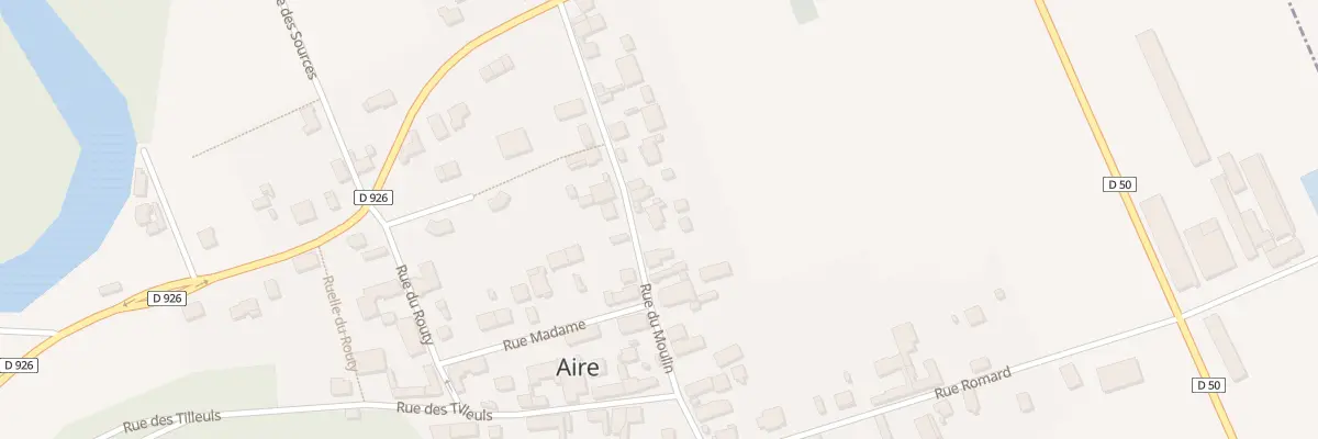 Plan du 13A Rue du Moulin à Aire