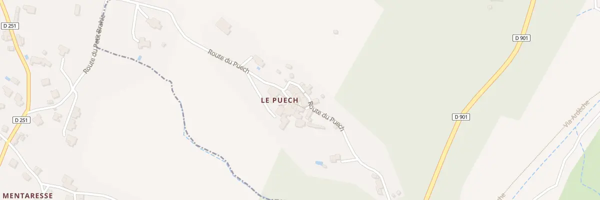Plan du 5206 Le Puech à Banne
