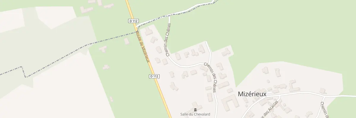 Plan du 282 Che des Chenes à Mizérieux